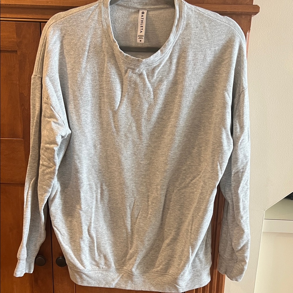 Athleta Men’s Heather Gray Crewneck Sweater